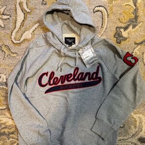 Ebbets Field Flannels Cleveland Buckeyes French Terry Script Hooded Sweatshirt M